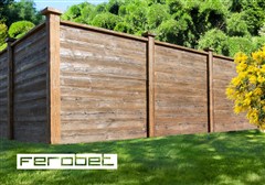 FEROBET Staré Dřevo Plotová deska - 189*4*40 - Natur reliéfní